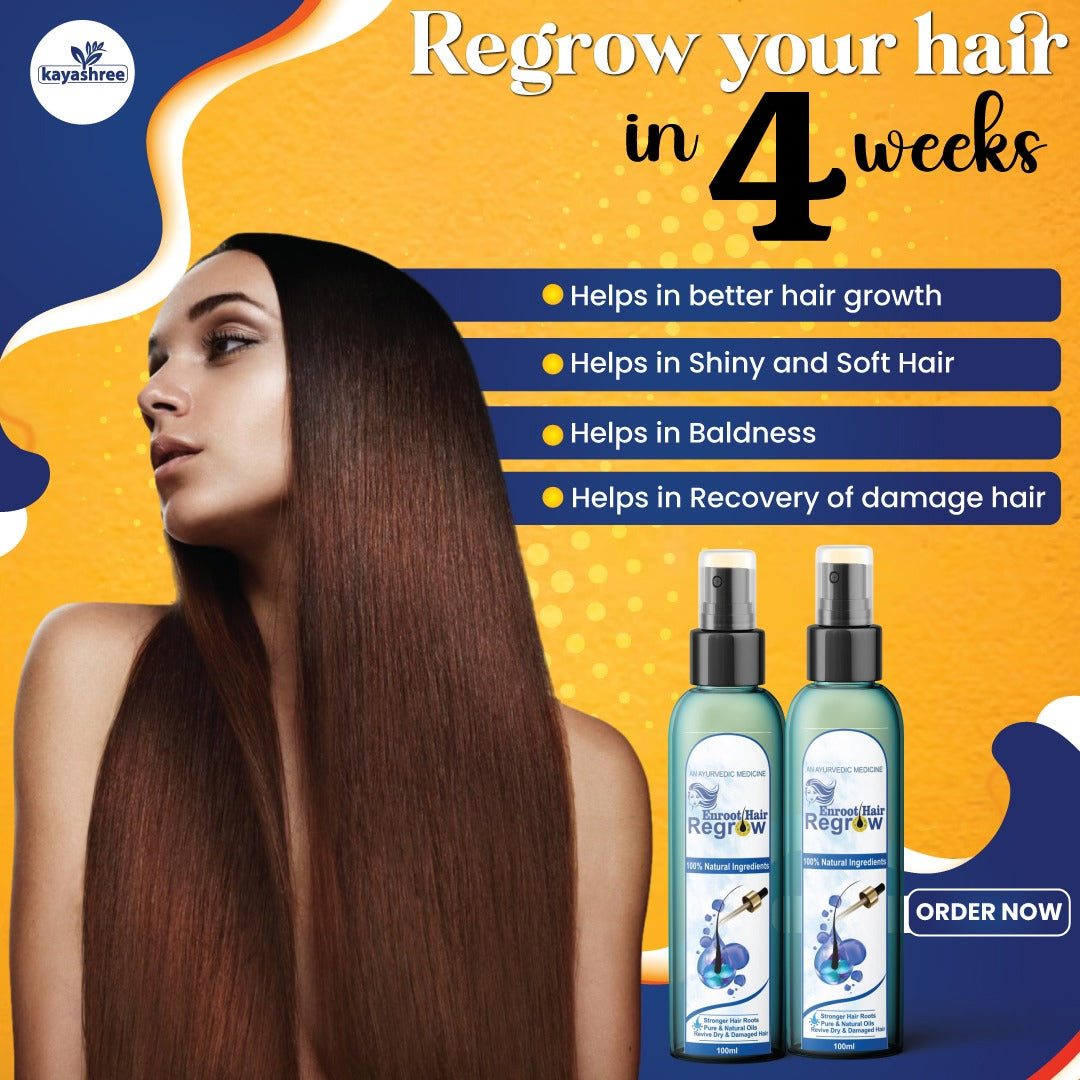 Enroot Hair Regrow Kit - Soft, Silky and Strong Hair
